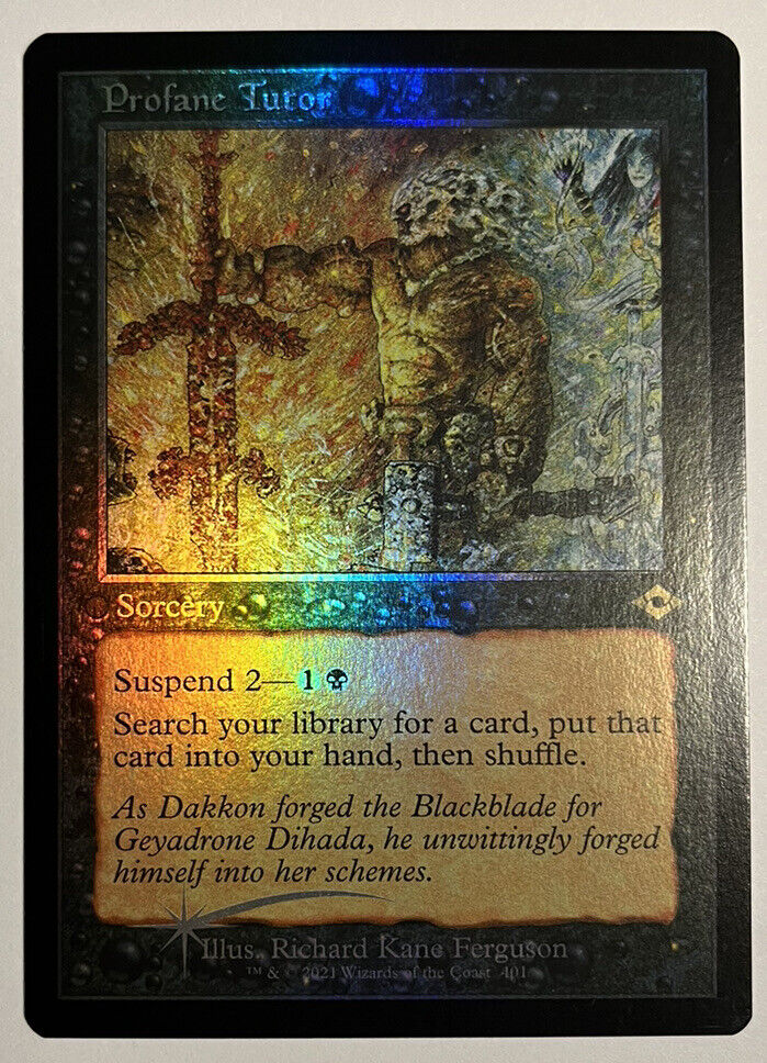 Profane Tutor Retro FOIL Modern Horizons 2 MTG Pack Fresh Unplayed