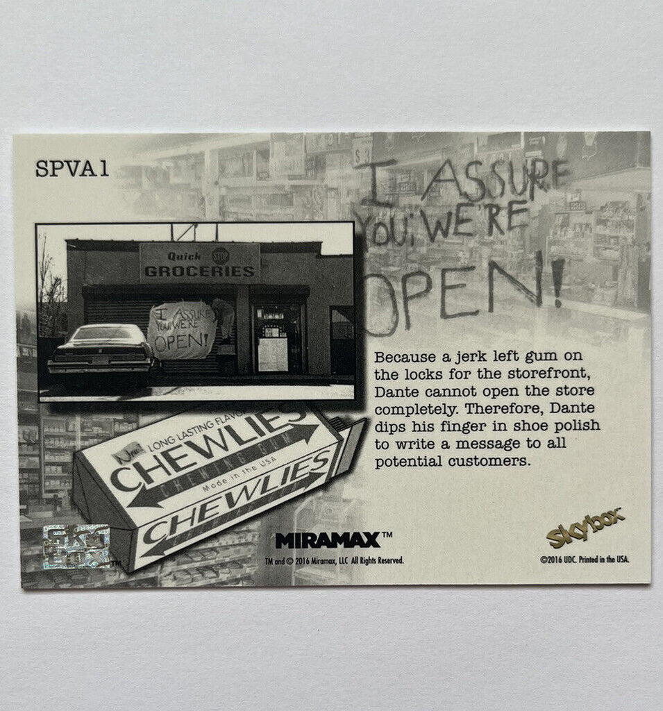 2017 Clerks Skybox SPVA 1 Shoe Polish Achievement Variant RARE