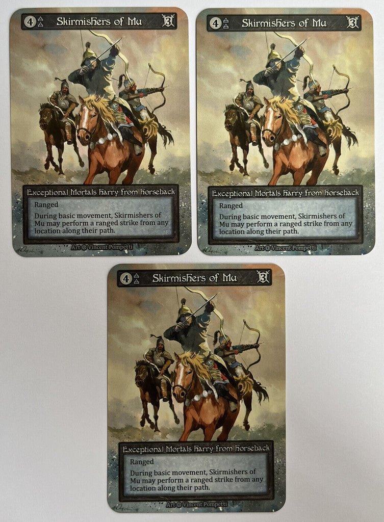 Sorcery Contested Realm Alpha 3 x Skirmishers Of Mu Exceptional Pack Fresh