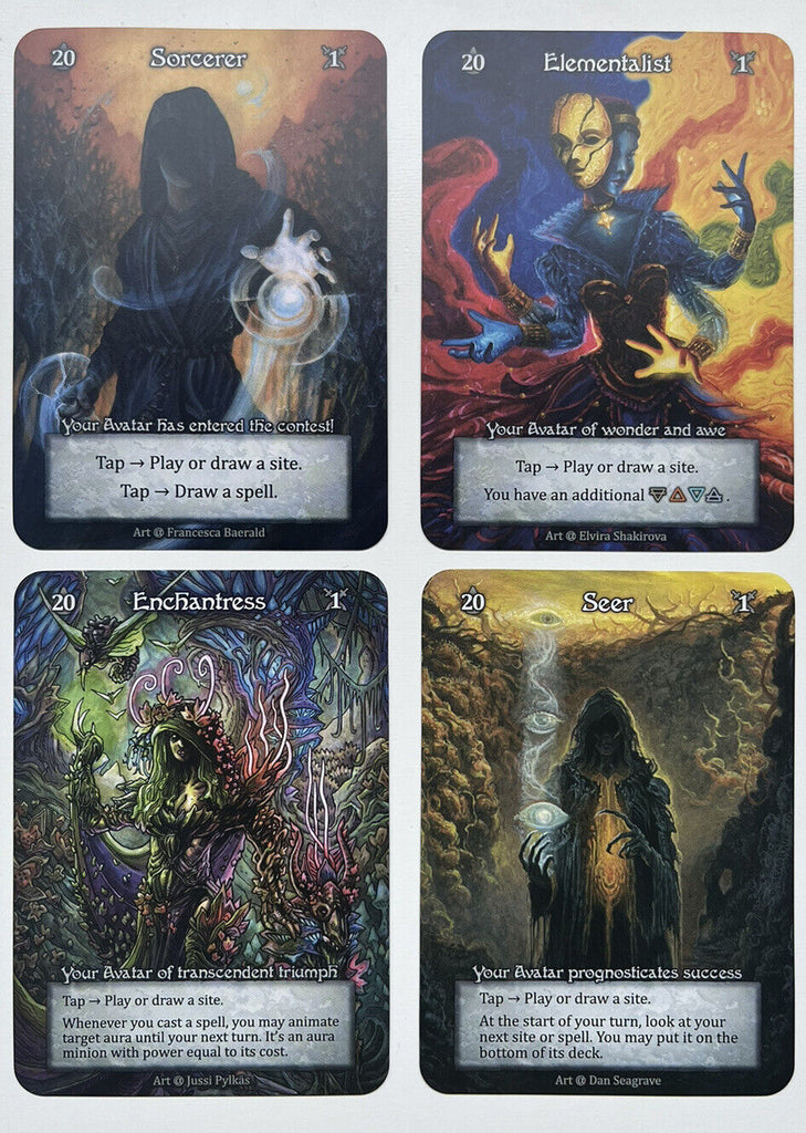 Sorcery Contested Realm Alpha Avatar 4 x Card Bundle Pack Fresh