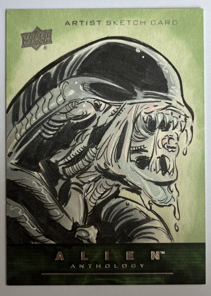 2016 Upper Deck Alien Anthology Sketch Card By Mitch Ballard