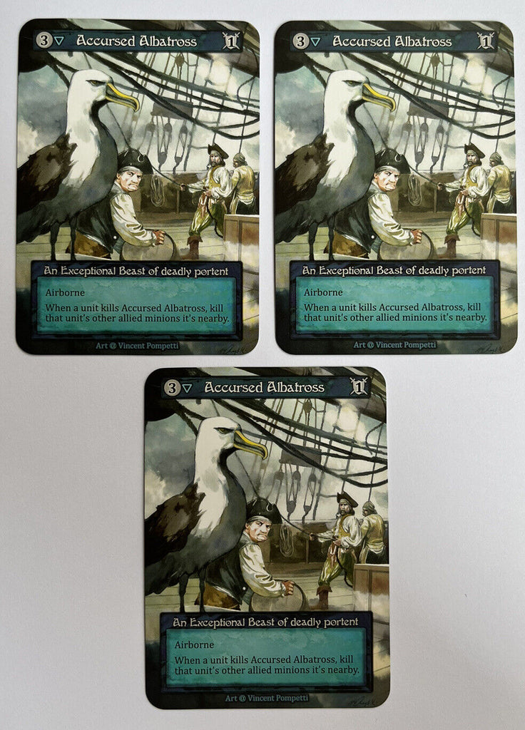 Sorcery Contested Realm Alpha 3 x Accursed Albatross Exceptional Pack Fresh