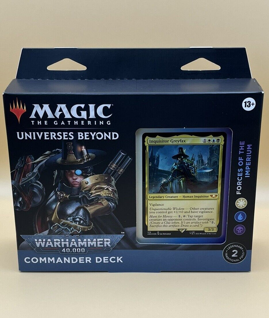 MTG Warhammer 40k Commander Deck Forces Of The Imperium Universes Beyond Sealed