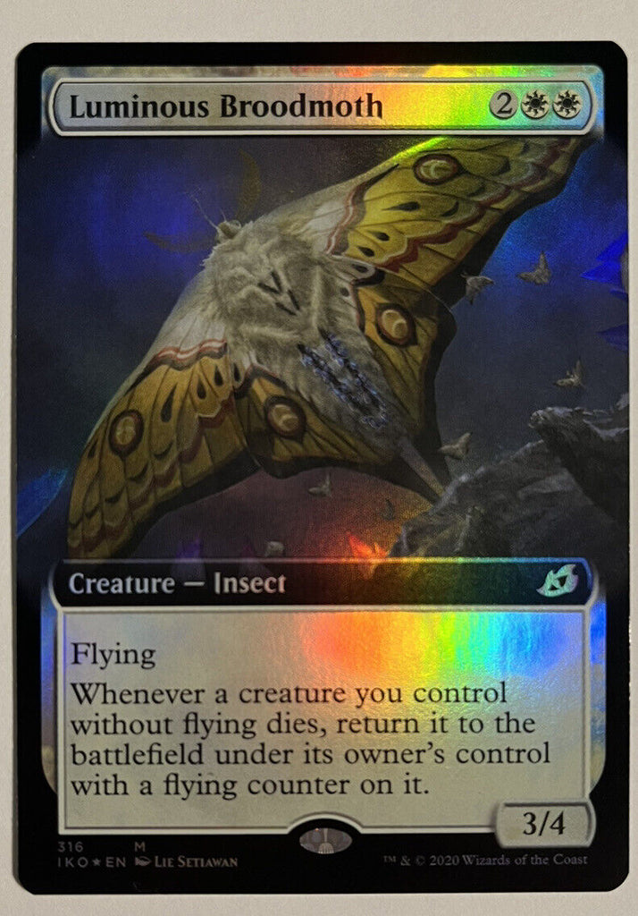 Luminous Broodmoth Extended Art FOIL Ikoria MTG Pack Fresh Unplayed