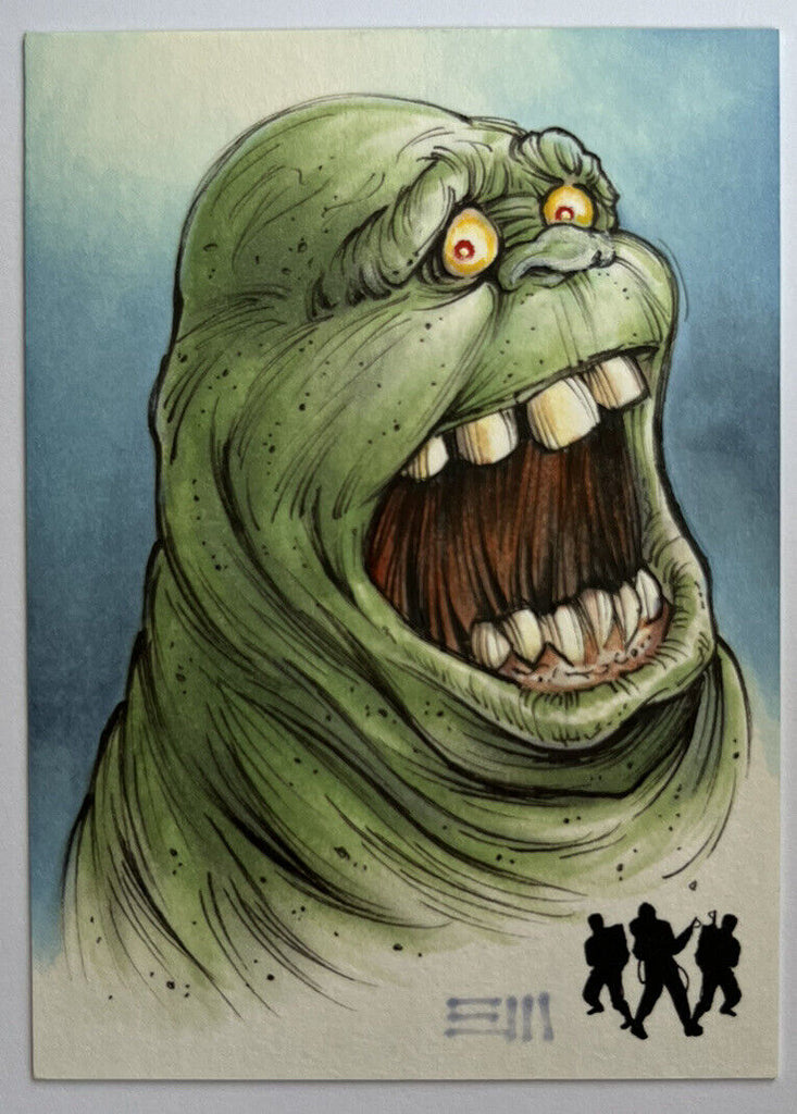 2016 Cryptozoic Ghostbusters Sketch Card By Erik Maell