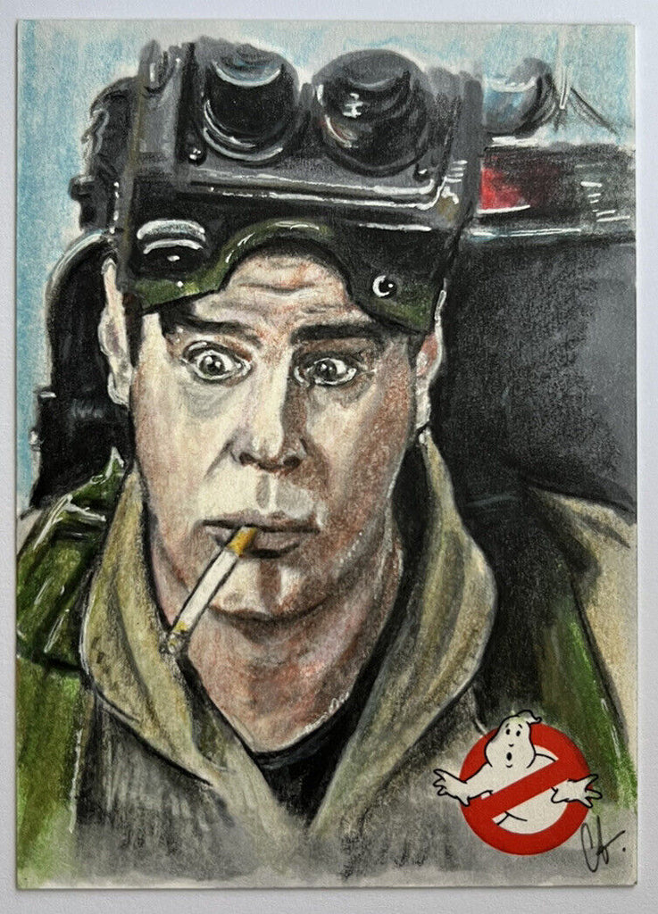 2016 Cryptozoic Ghostbusters Sketch Card By Caroline Beaudoin