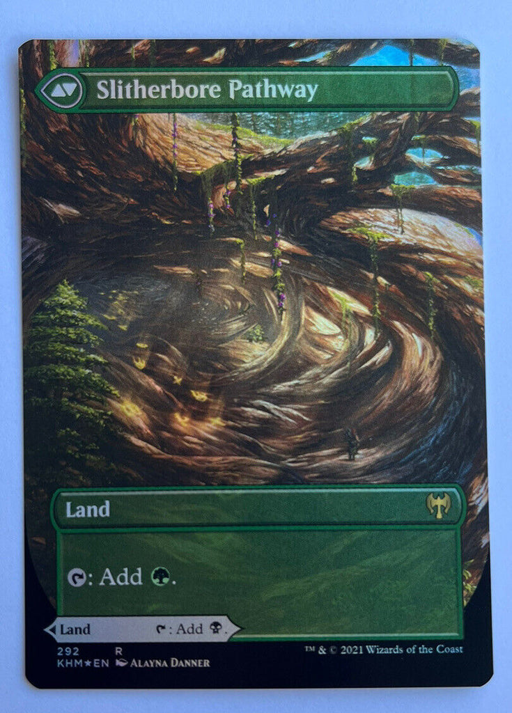 Darkbore Pathway Borderless FOIL Kaldheim MTG Pack Fresh Unplayed