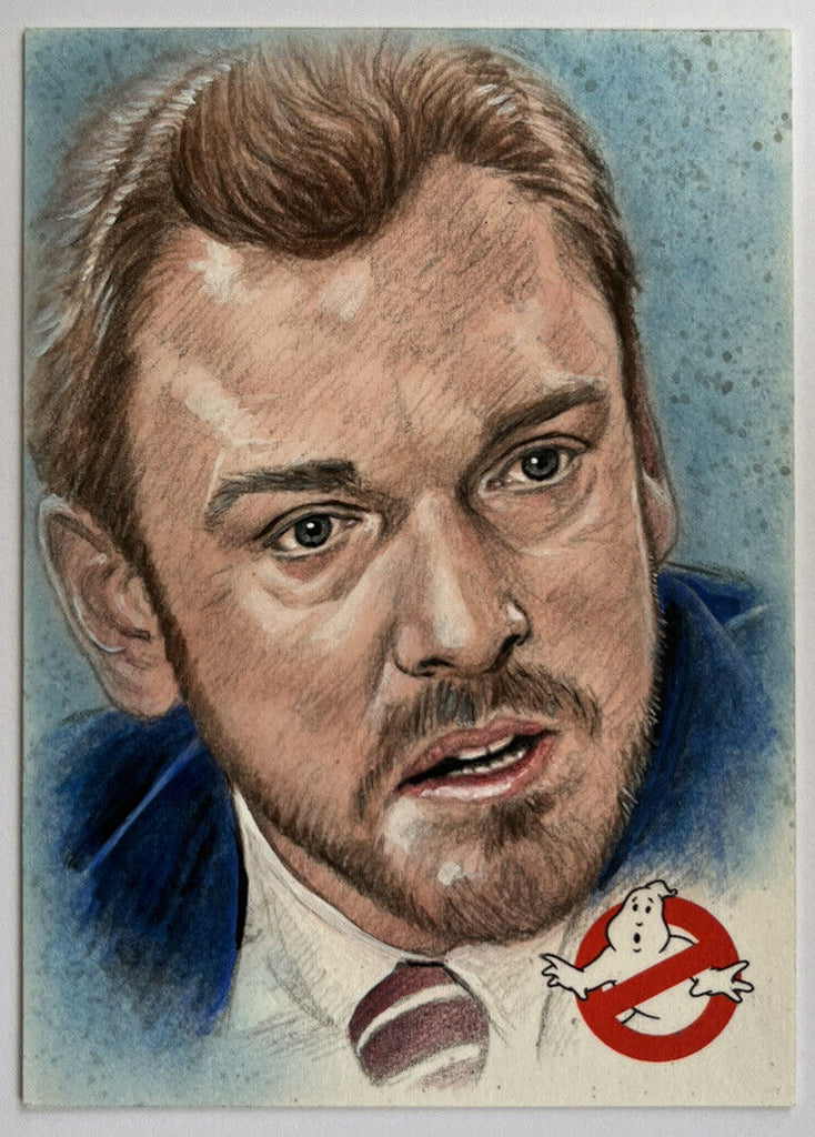 2016 Cryptozoic Ghostbusters Sketch Card By Dan Bergren