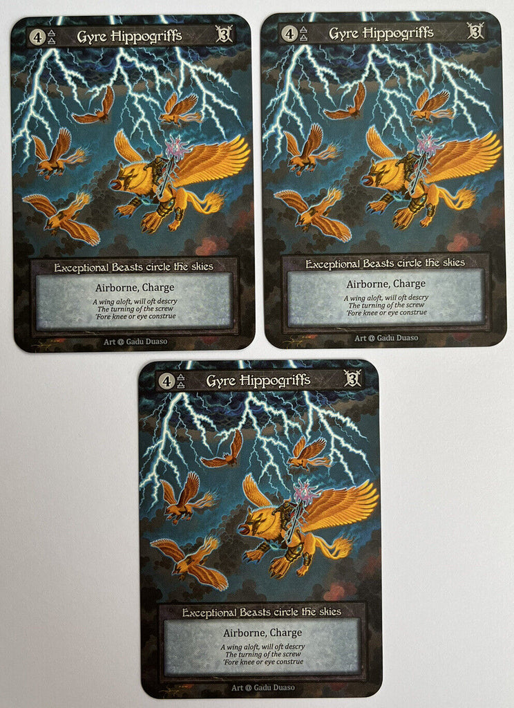 Sorcery Contested Realm Alpha 3 x Gyre Hippogriffs Exceptional Pack Fresh