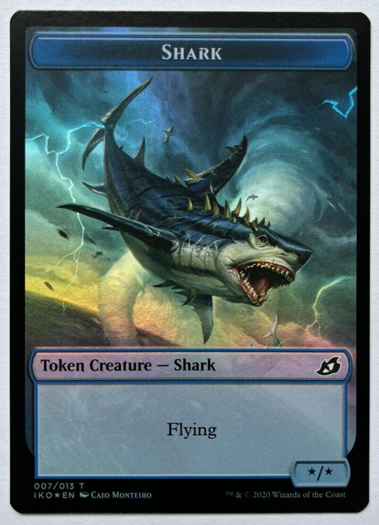 Shark Human Soldier Token FOIL Ikoria MTG Pack Fresh Unplayed