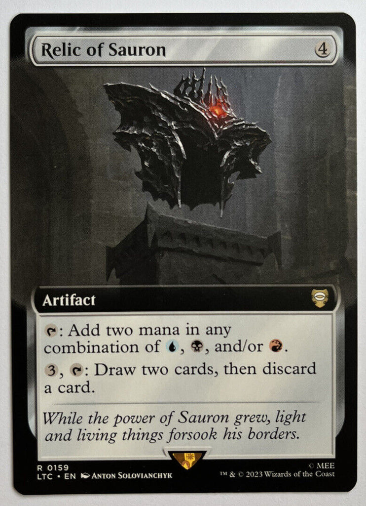 Relic Of Sauron Extended Art LTC MTG Pack Fresh Unplayed