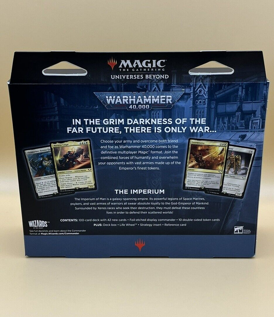 MTG Warhammer 40k Commander Deck Forces Of The Imperium Universes Beyond Sealed