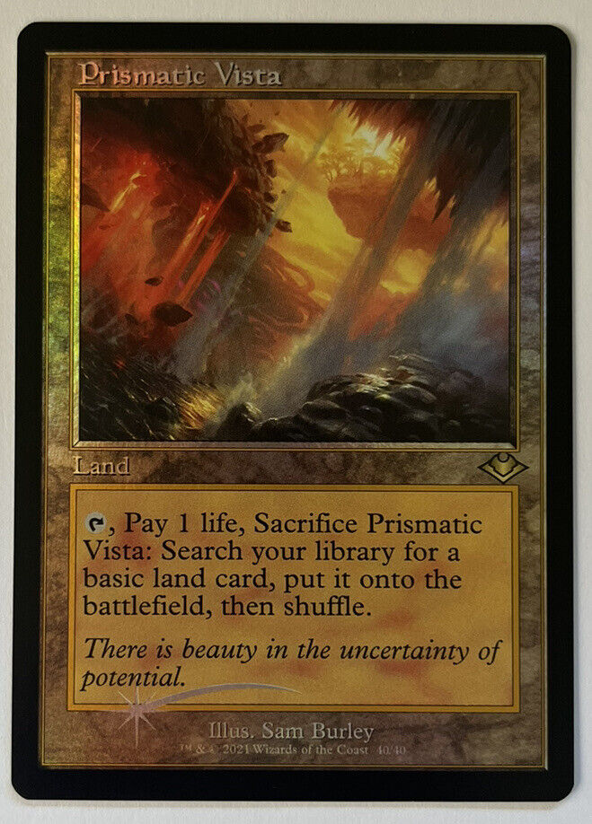 Prismatic Vista Retro FOIL Modern Horizons 2 MTG Pack Fresh Unplayed