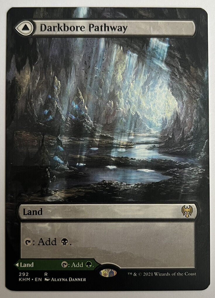 Darkbore Pathway Borderless Kaldheim MTG Pack Fresh Unplayed