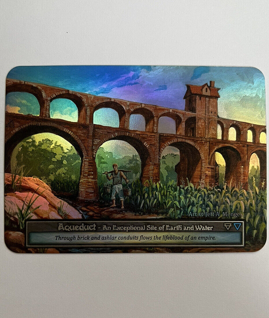 Sorcery Contested Realm Alpha Aqueduct FOIL Dual Site Pack Fresh