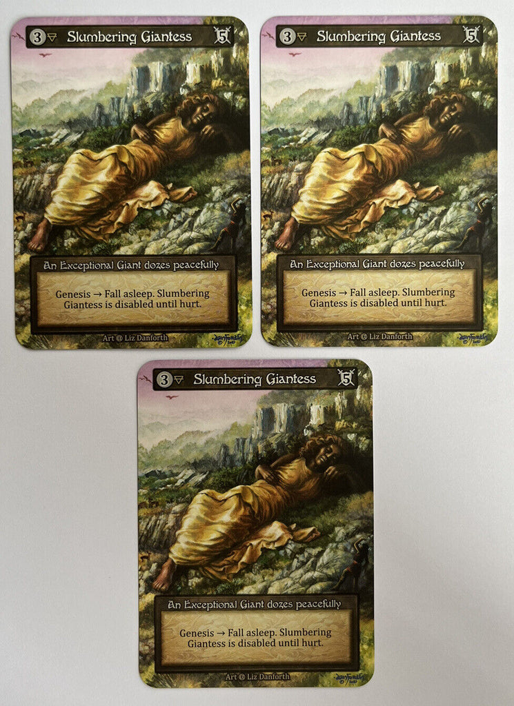 Sorcery Contested Realm Alpha 3 x Slumbering Giantess Exceptional Pack Fresh