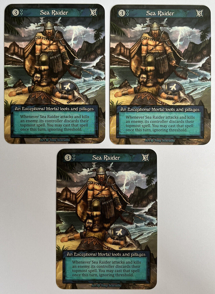 Sorcery Contested Realm Alpha 3 x Sea Raider Exceptional Pack Fresh