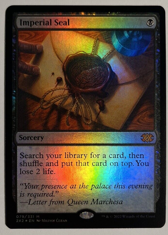 Imperial Seal FOIL Double Masters 2022 MTG Pack Fresh Unplayed