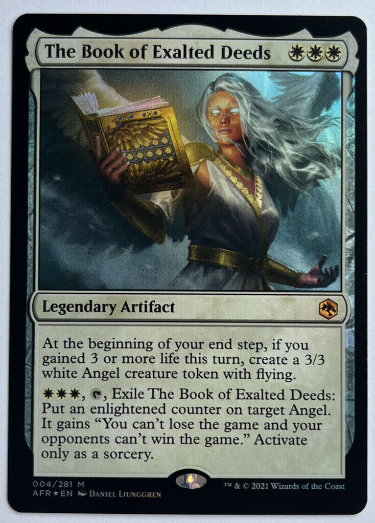 The Book Of Exalted Deeds FOIL AFR MTG Pack Fresh Unplayed