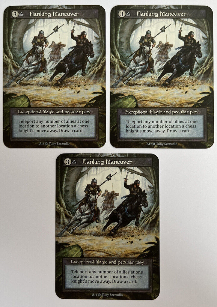 Sorcery Contested Realm Alpha 3 x Flanking Maneuver Exceptional Pack Fresh