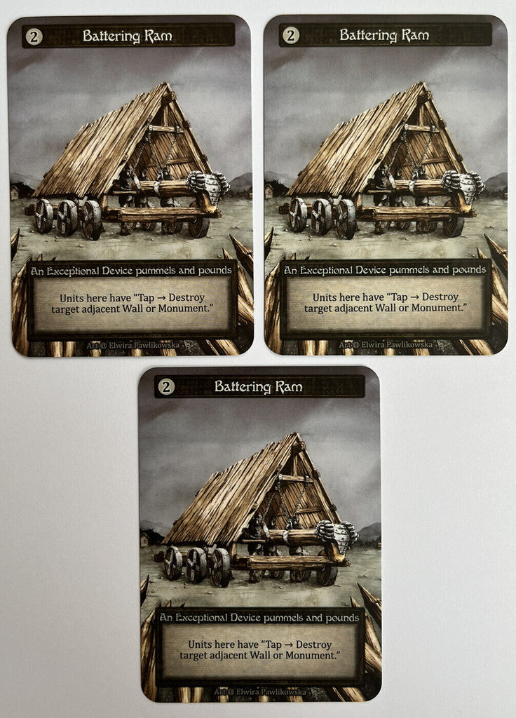 Sorcery Contested Realm Alpha 3 x Battering Ram Exceptional Pack Fresh
