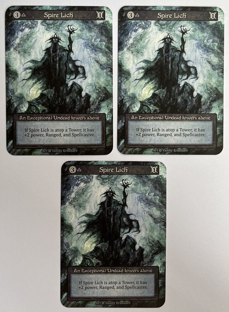 Sorcery Contested Realm Alpha 3 x Spire Lich Exceptional Pack Fresh