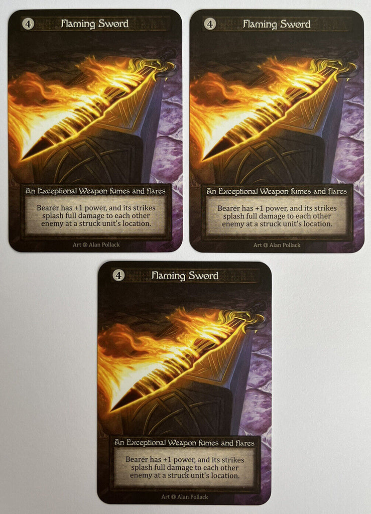 Sorcery Contested Realm Alpha 3 x Flaming Sword Exceptional Pack Fresh