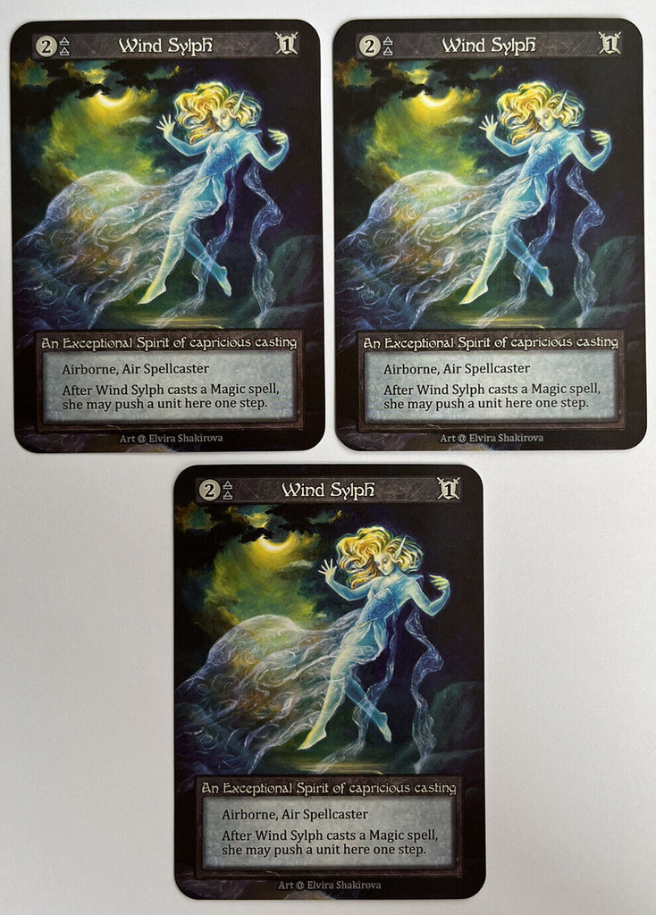 Sorcery Contested Realm Alpha 3 x Wind Sylph Exceptional Pack Fresh