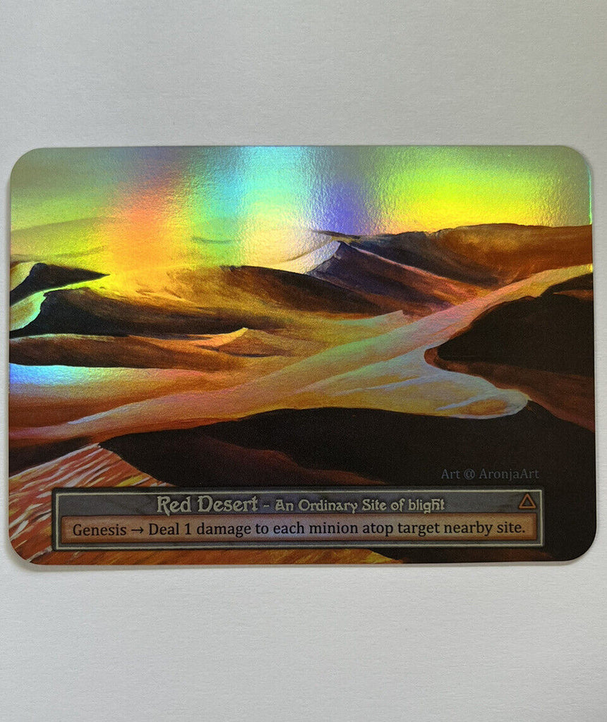 Sorcery Contested Realm Alpha Red Desert FOIL Ordinary Site Pack Fresh