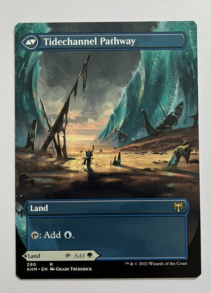 Barkchannel Pathway Borderless Kaldheim MTG Pack Fresh Unplayed