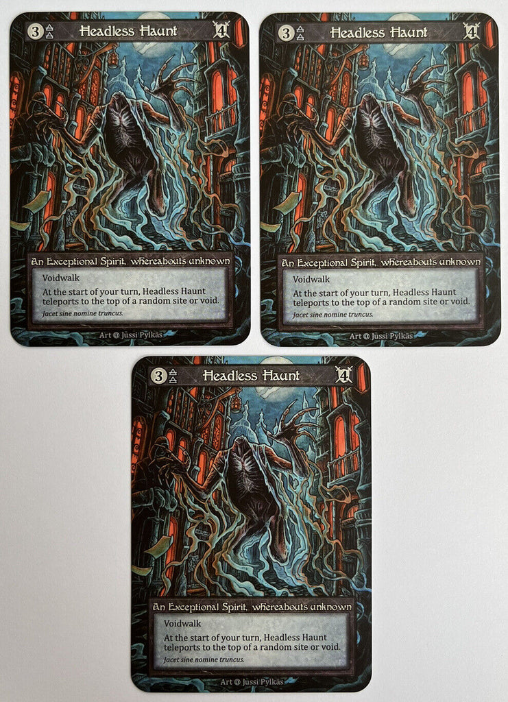 Sorcery Contested Realm Alpha 3 x Headless Haunt Exceptional Pack Fresh