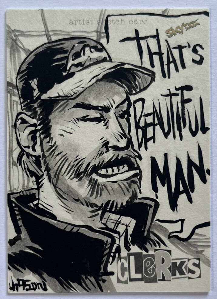 2017 Clerks Skybox Artist Sketch Card By Jason Keith Phillips