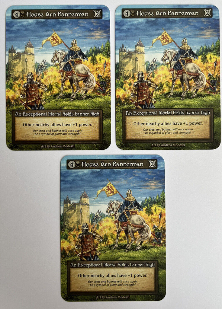 Sorcery Contested Realm Alpha 3 x House Arn Bannerman Exceptional Pack Fresh