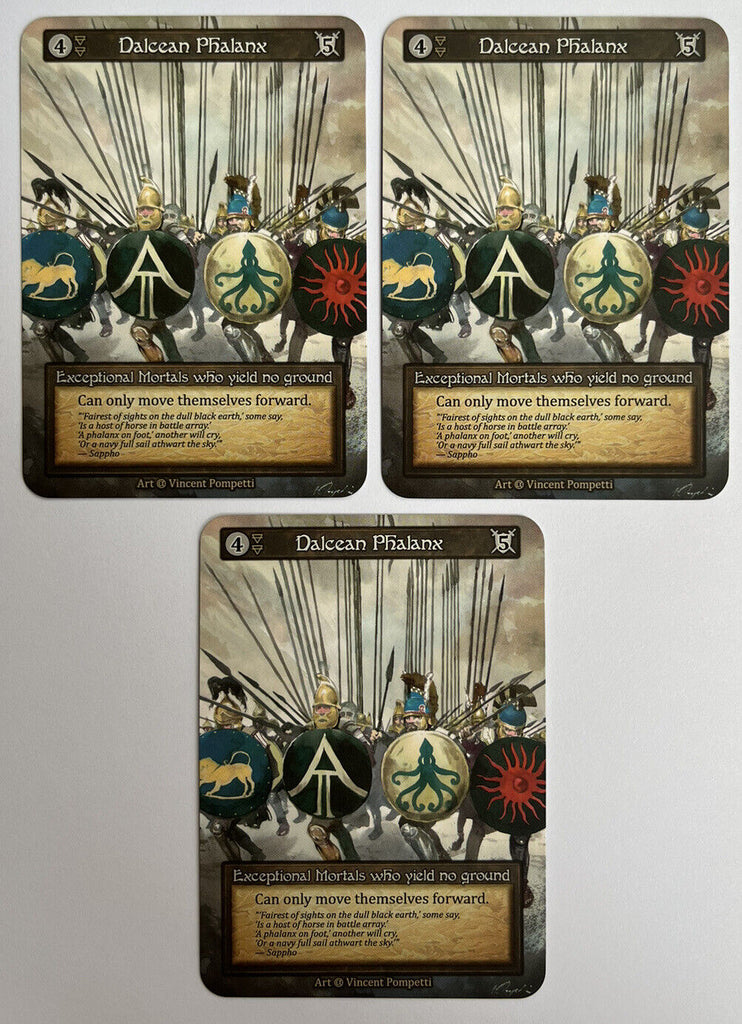 Sorcery Contested Realm Alpha 3 x Dalcean Phalanx Exceptional Pack Fresh