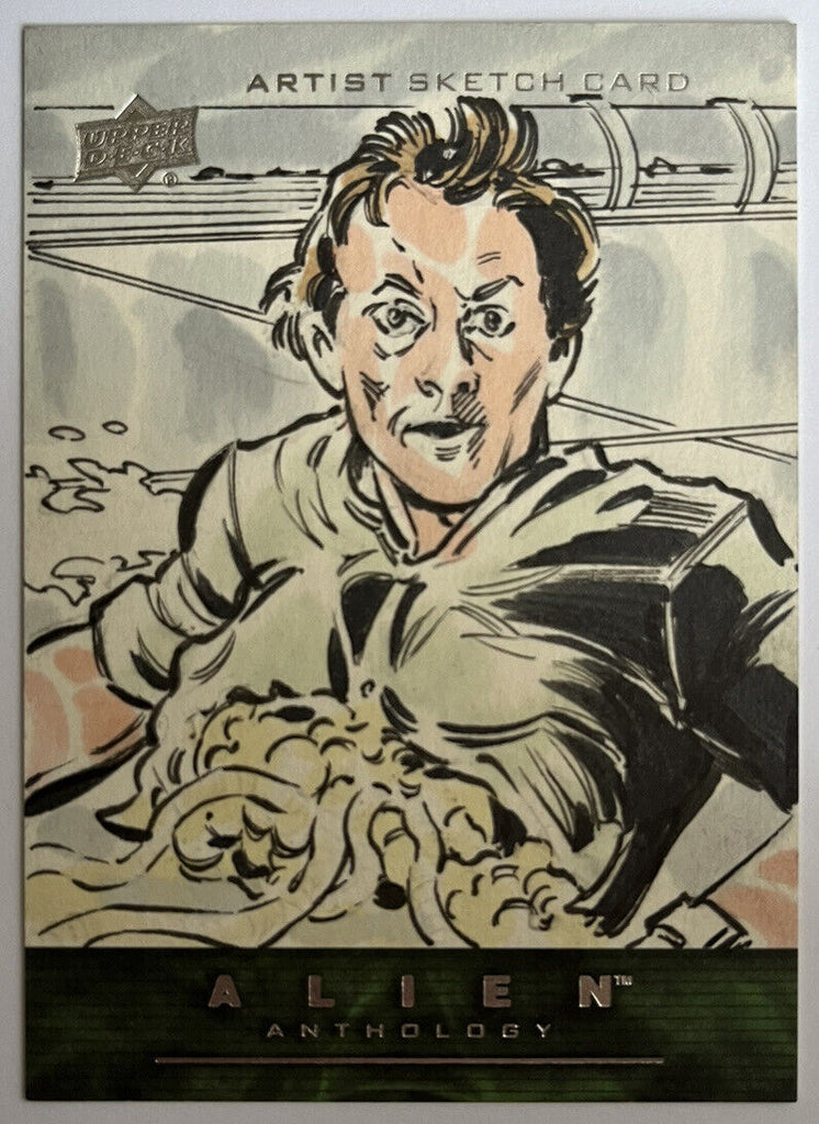 2016 Upper Deck Alien Anthology Sketch Card By Mitch Ballard