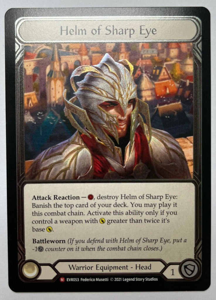 Helm Of Sharp Eye Cold Foil Majestic Flesh And Blood Everfest Pack Fresh