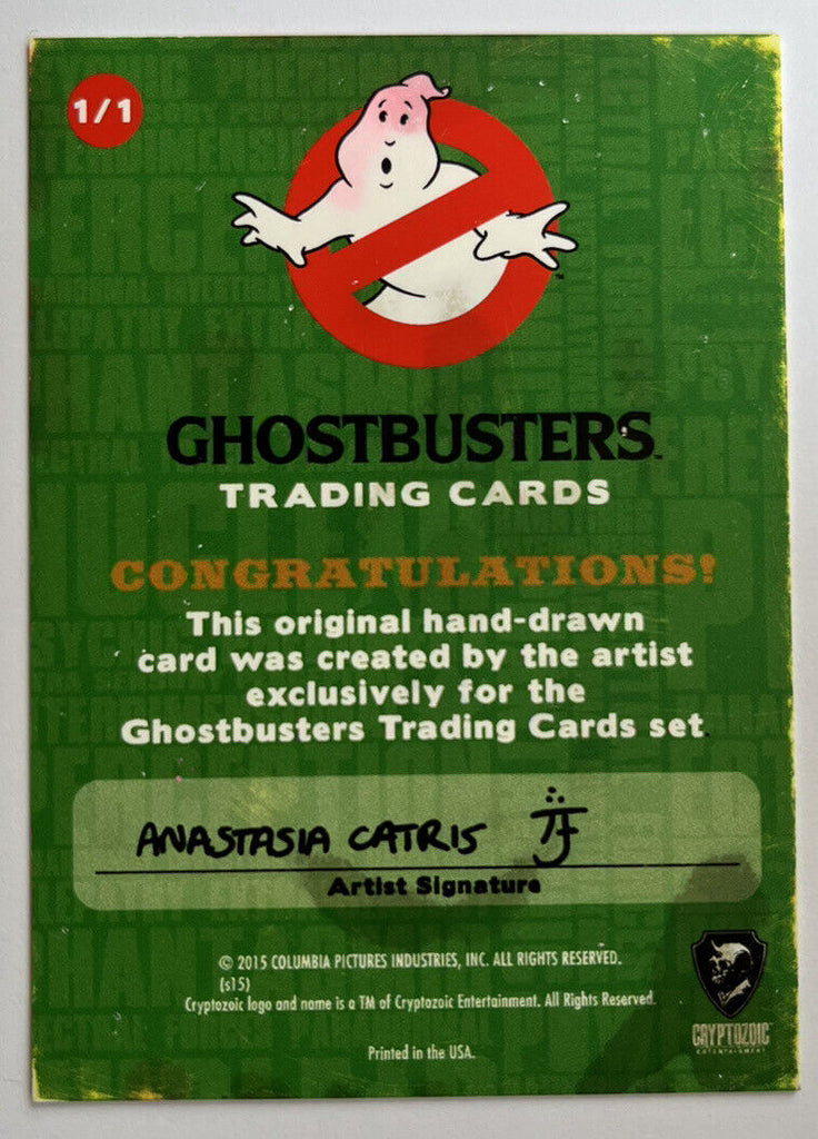 2016 Cryptozoic Ghostbusters Sketch Card By Anastasia Catris