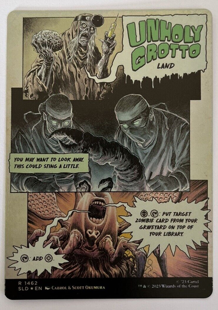 Unholy Grotto FOIL Secret Lair X Creepshow MTG Pack Fresh