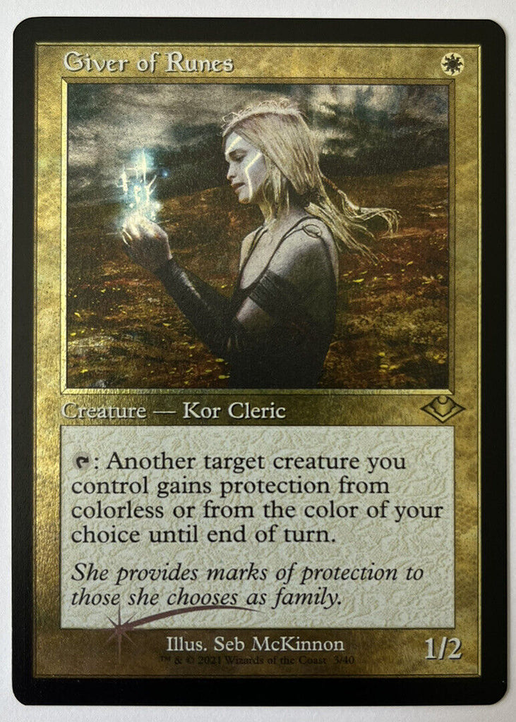 Giver Of Runes Retro FOIL Etched Modern Horizons 2 MTG Pack Fresh Unplayed