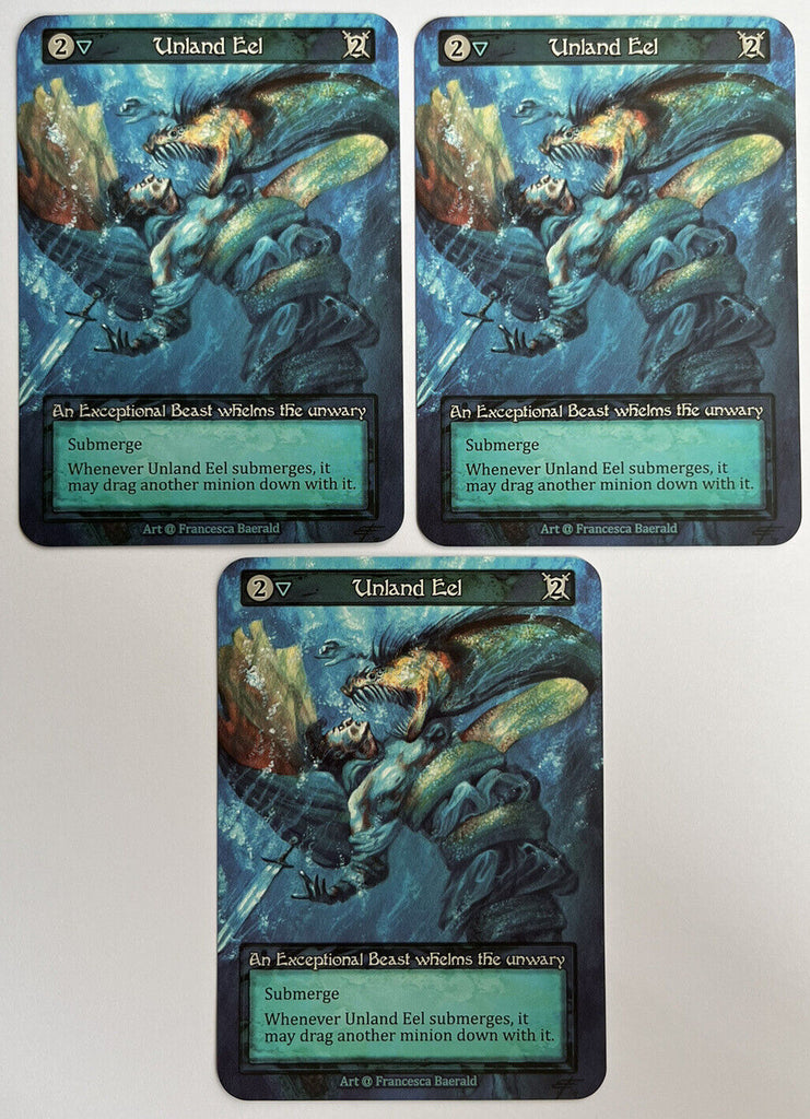 Sorcery Contested Realm Alpha 3 x Unland Eel Exceptional Pack Fresh