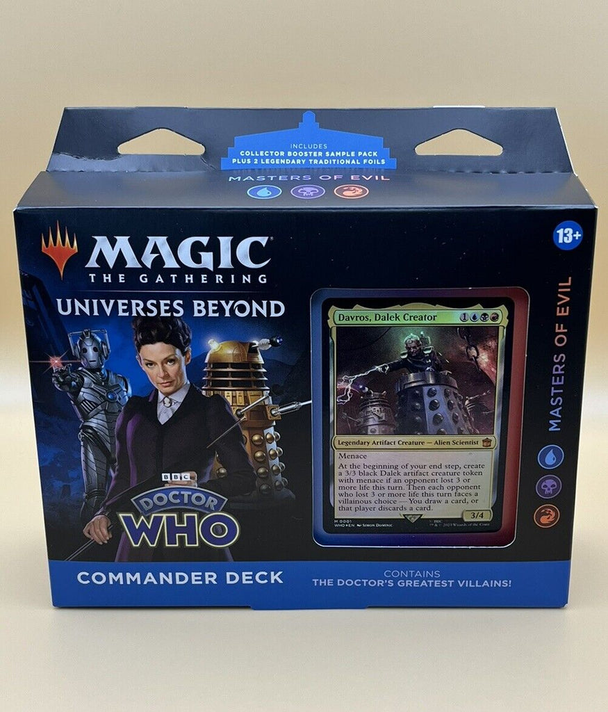 MTG Dr Who Commander Deck Masters Of Evil Universes Beyond Sealed/New