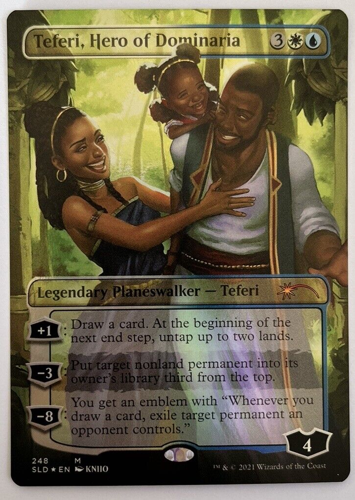 Teferi Hero Of Dominaria Borderless FOIL Secret Lair MTG Pack Fresh Unplayed