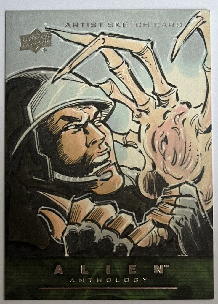 2016 Upper Deck Alien Anthology Sketch Card By Mitch Ballard