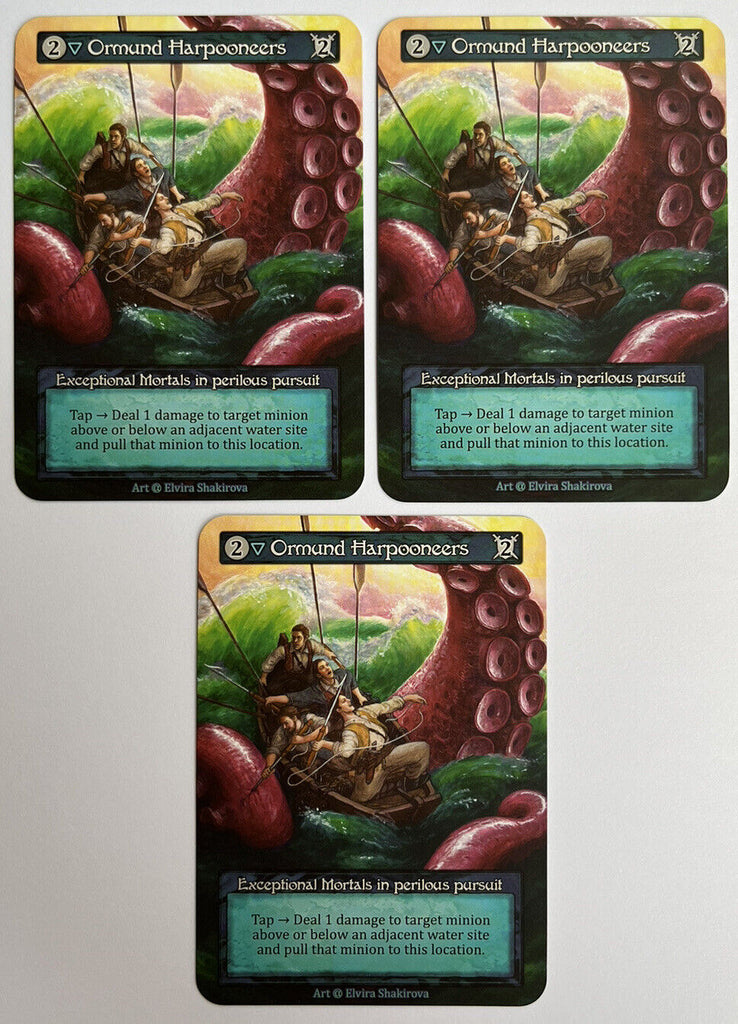 Sorcery Contested Realm Alpha 3 x Ormund Harpooners Exceptional Pack Fresh