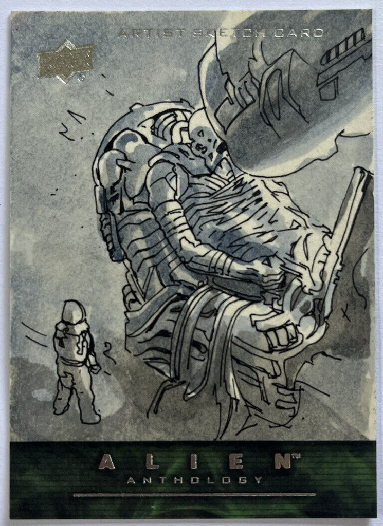 2016 Upper Deck Alien Anthology Sketch Card By Fabian Quintero