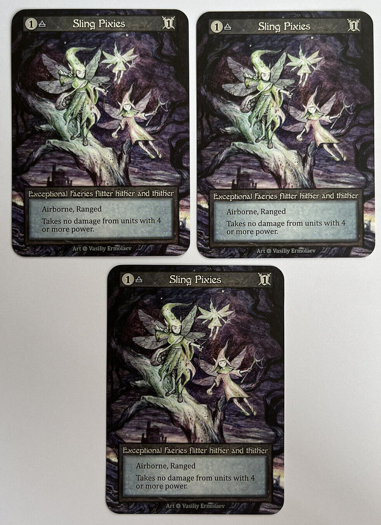 Sorcery Contested Realm Alpha 3 x Sling Pixies Exceptional Pack Fresh