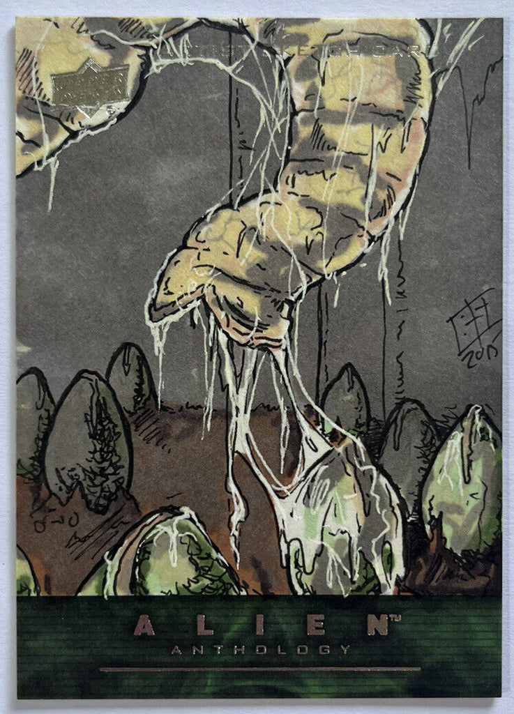 2016 Upper Deck Alien Anthology Sketch Card By Bryan "SilverBaX" Sheppard