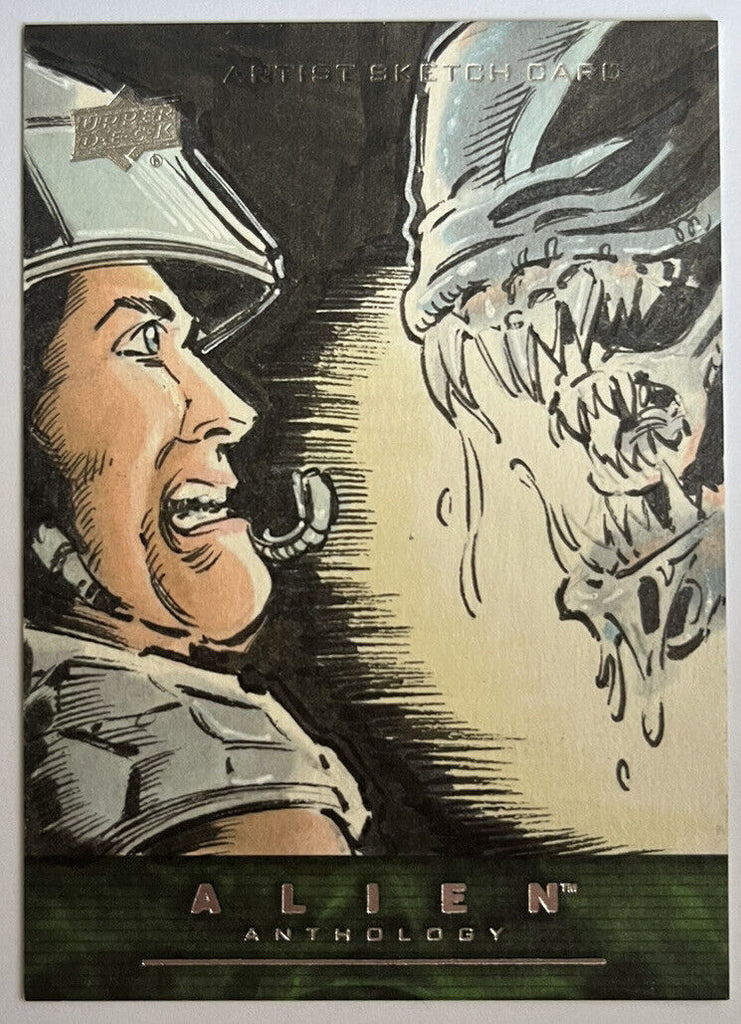 2016 Upper Deck Alien Anthology Sketch Card By Mitch Ballard