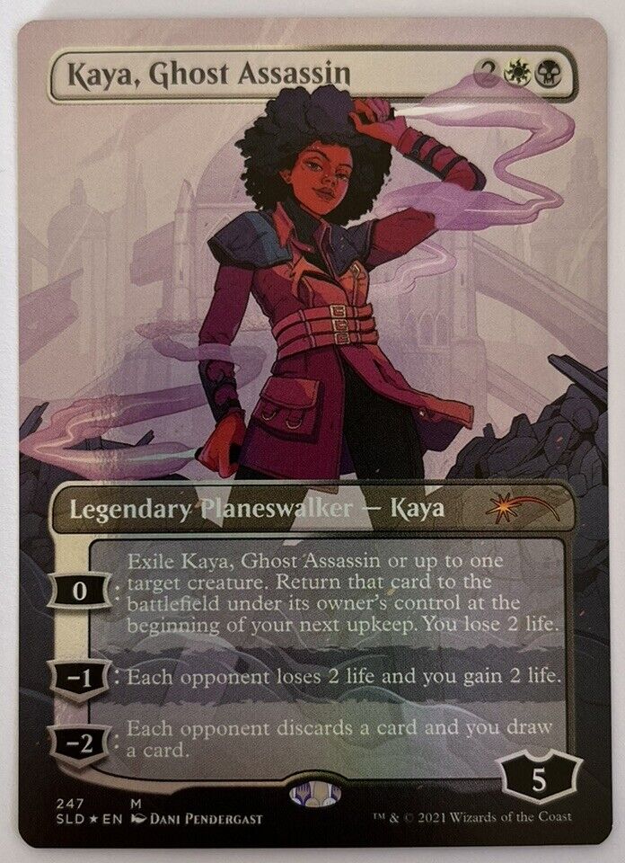 Kaya Ghost Assassin Borderless FOIL Secret Lair MTG Pack Fresh Unplayed