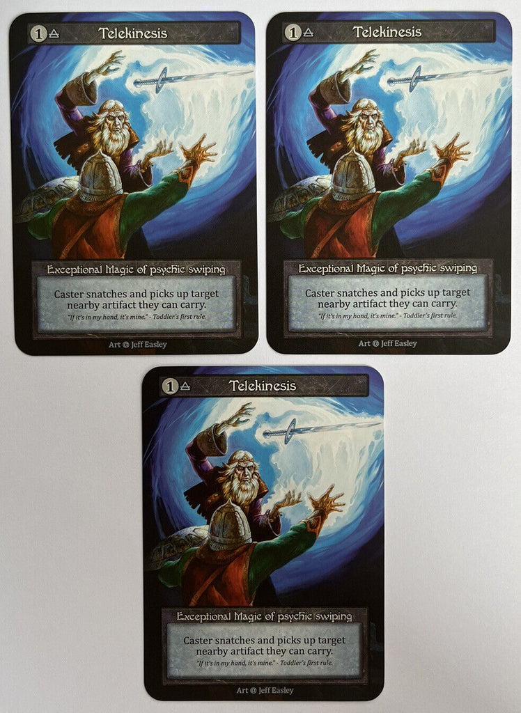 Sorcery Contested Realm Alpha 3 x Telekinesis Exceptional Pack Fresh